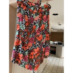 H&M floral romper size large